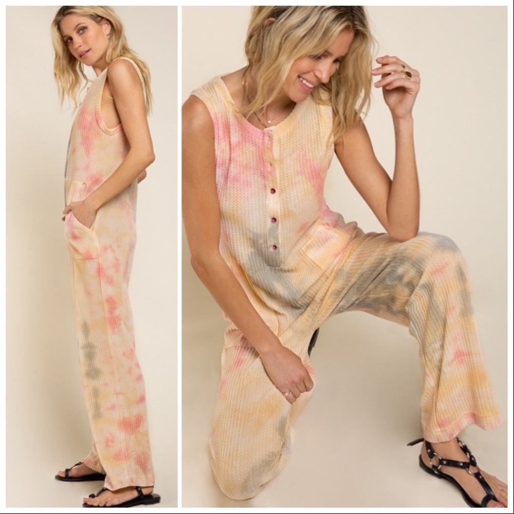 POL Hand Dip Dyed Statement Jumpsuit - Picture 5 of 11